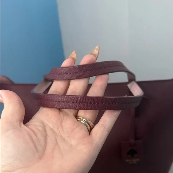 Kate Spade Scotts Place Lida tote in, Merlot - Picture 8 of 12